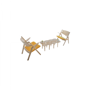 CHAIR AND TABLE SET